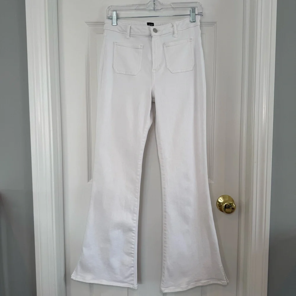 GAP Denim ‘70s Flare Patch Pockets Jeans Size 18Girl